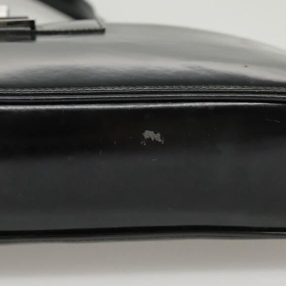 GUCCI Tote Bag Patent Leather Black Silver 002 002 - Picture 13 of 16